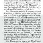 HAZ 07.10.2010 EXPERTE WARNT HÄHNCHENMARKT VOR DEM KOLLAPS